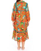 Robe Penelope multicolore orange