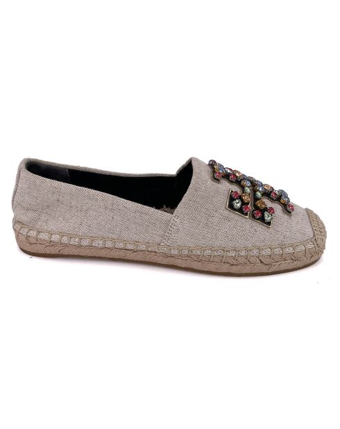 Espadrilles Telma écru/noir