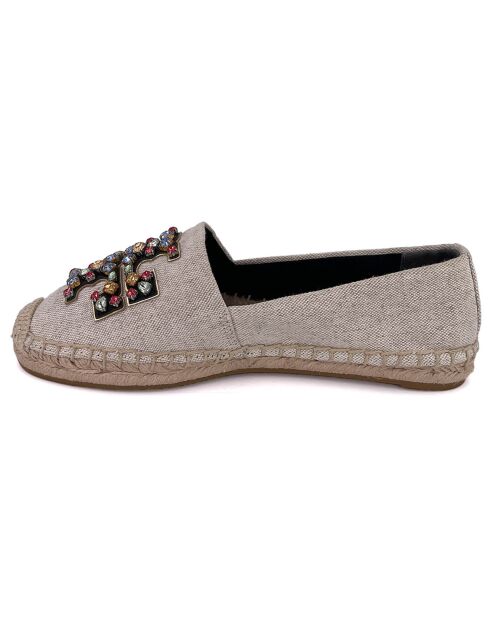 Espadrilles Telma écru/noir