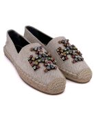Espadrilles Telma écru/noir