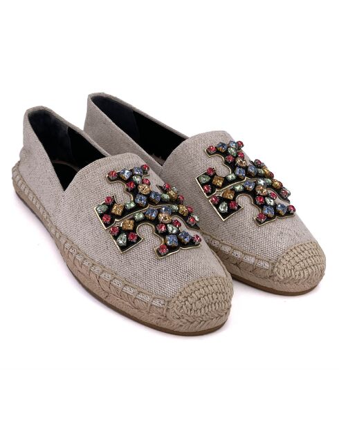 Espadrilles Telma écru/noir