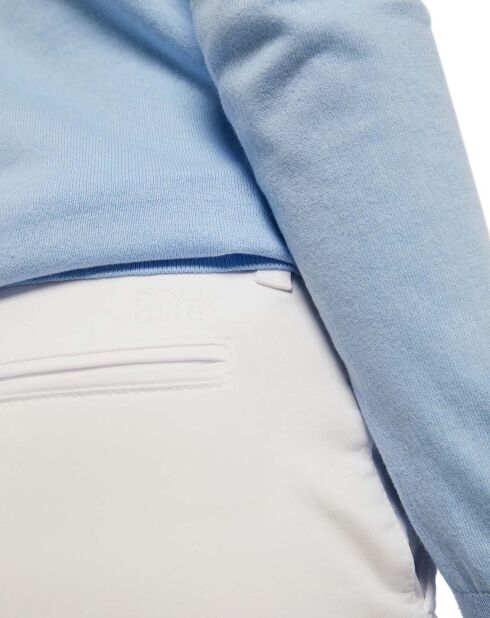 Pantalon chino slim fit Tally blanc