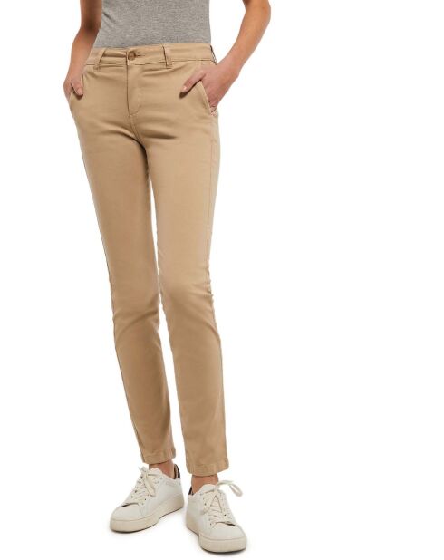 Pantalon chino slim fit Tally beige