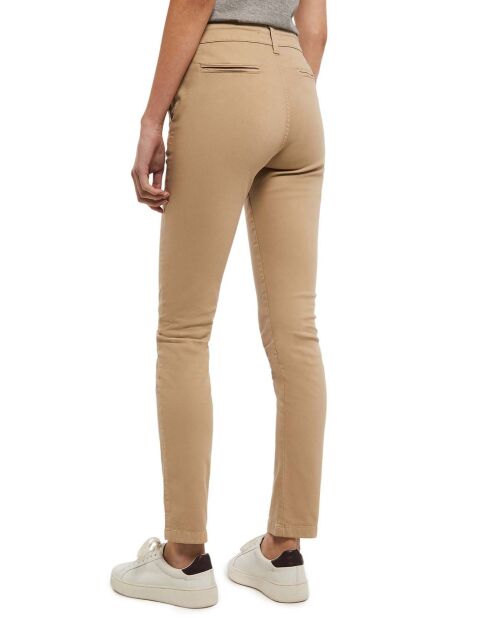 Pantalon chino slim fit Tally beige