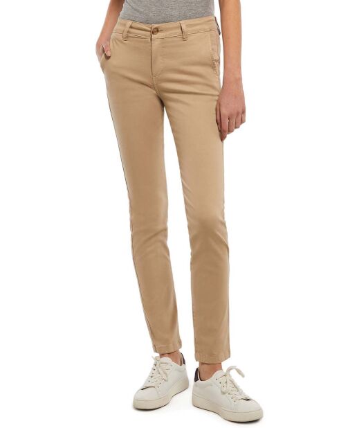 Pantalon chino slim fit Tally beige