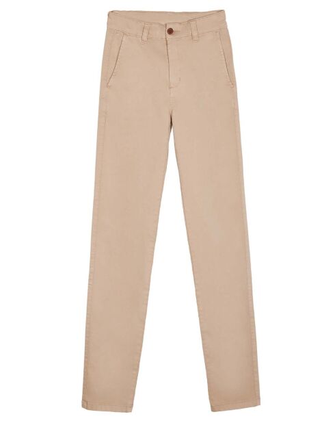 Pantalon chino slim fit Tally beige