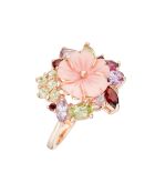 Jardin Royal Multipierre roségouden ring