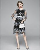 Robe Athena noir/bleu
