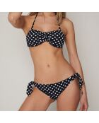 Maillot de Bain 2 pièces bandeau Life Dots noir/blanc