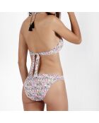 Maillot de bain 2 Pièces push-up Skin Pink Flowers multicolore