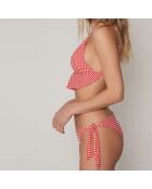 Maillot de bain 2 Pièces triangle Sweet Vichy rouge/blanc