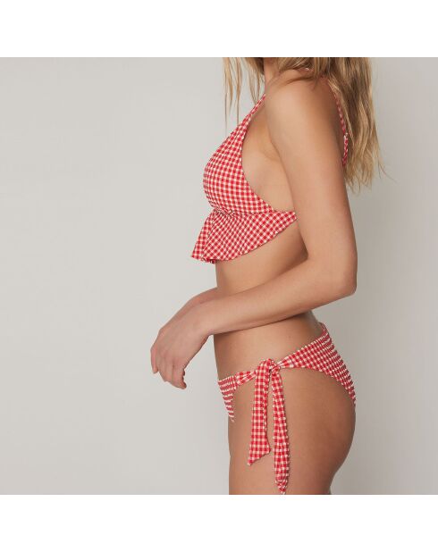 Maillot de bain 2 Pièces triangle Sweet Vichy rouge/blanc