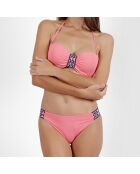 Maillot de bain 2 Pièces bandeau Embroidery Beach rose