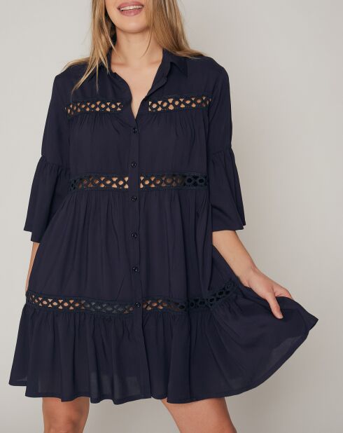 Robe Abierto bleu marine