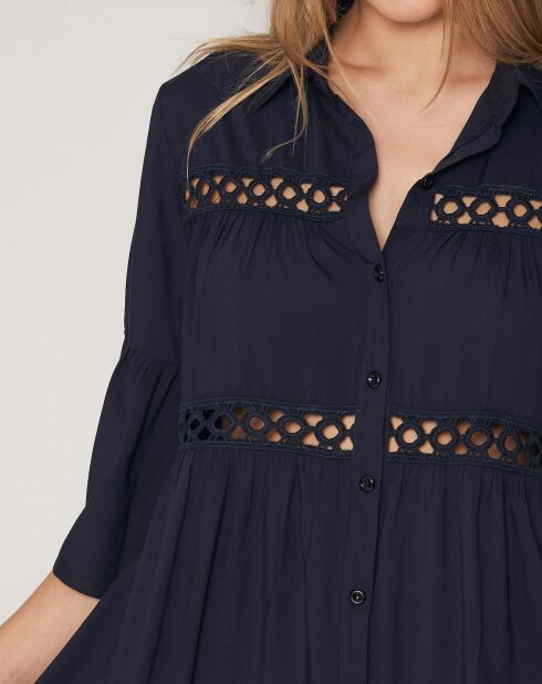 Robe Abierto bleu marine