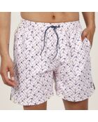 Short de bain Anclas rose