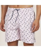Short de bain Anclas rose