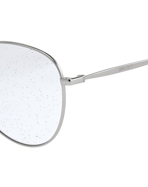 Lunette de soleil Femme Abbie argentées