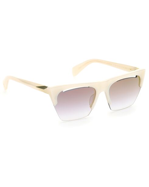 Lunette de soleil Femme blanc perle