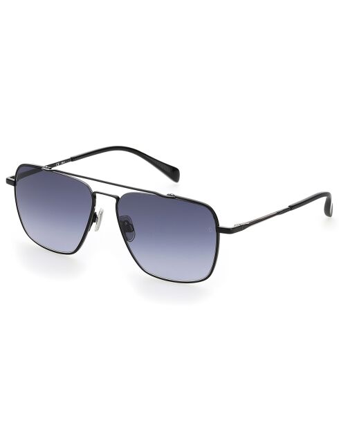 Lunette de soleil Homme noir mat