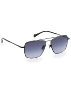 Lunette de soleil Homme noir mat