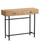 Console Esta marron/noir - 100x35x86 cm