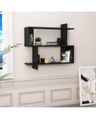 Etagère murale Mina  noire - 90x22x36 cm