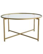 Table basse Gold Sun dorée - D.83x40 cm
