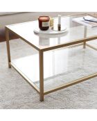 Table basse Astro dorée - 60x40x90 cm