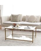 Table basse Astro dorée - 60x40x90 cm