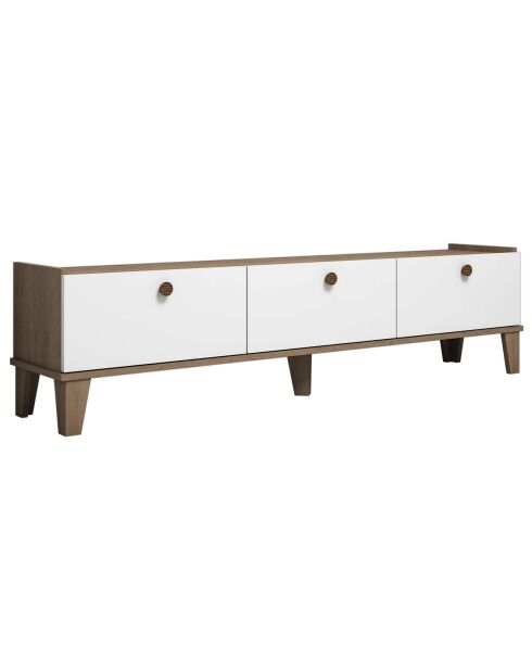 Meuble TV Sumer marron/blanc - 178x34.6x44.8 cm