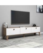 Meuble TV Sumer marron/blanc - 178x34.6x44.8 cm