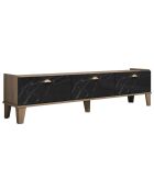 Meuble TV Sumer marron/marbre - 178x34.6x44.8 cm