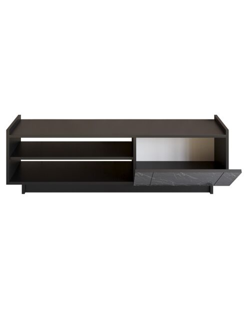 Meuble TV Valantina  noir - 140x37.1x41.4 cm