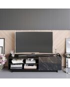 Meuble TV Valantina  noir - 140x37.1x41.4 cm