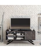 Meuble TV North  noir - 130x38.6x58.6 cm