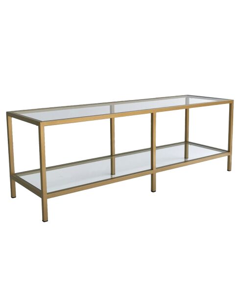 Meuble TV Basic doré - 130x40x45 cm
