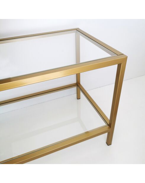 Meuble TV Basic doré - 130x40x45 cm