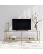 Meuble TV Basic doré - 130x40x45 cm