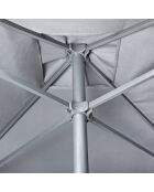 Eolo Sonnenschirm mit Liegestützöffnung Anthrazit - 250x250x266 cm