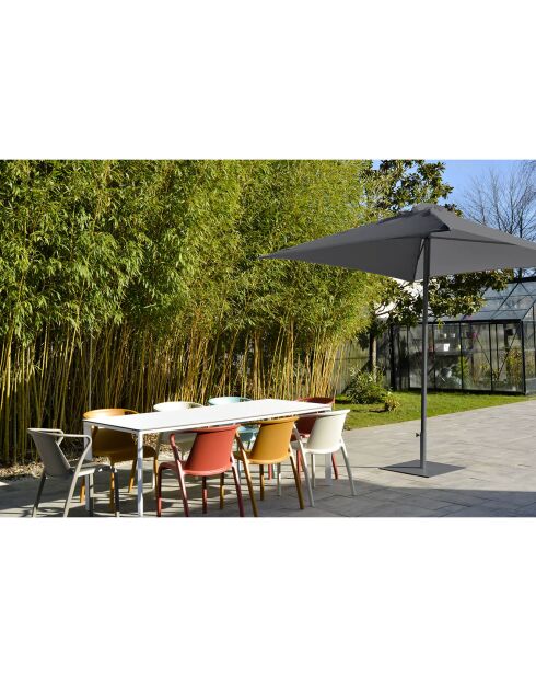 Eolo Sonnenschirm mit Liegestützöffnung Anthrazit - 250x250x266 cm