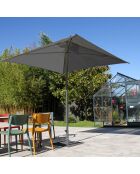 Eolo Sonnenschirm mit Liegestützöffnung Anthrazit - 250x250x266 cm