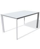 Table de jardin Meet blanche - 160x90x73 cm