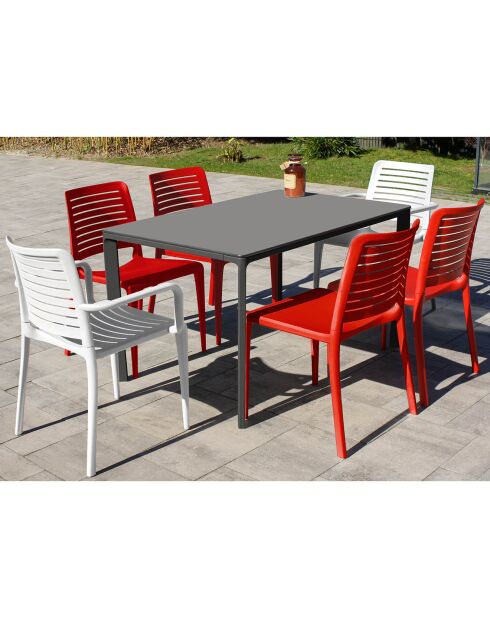 Meet Gartentisch Anthrazit - 160x90x73 cm