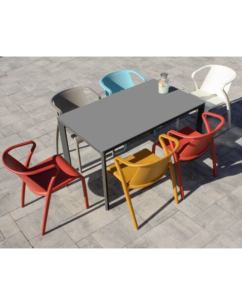 Meet Gartentisch Anthrazit - 160x90x73 cm