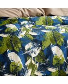 Parure housse de couette Elm vert/bleu
