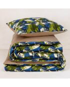 Parure housse de couette Elm vert/bleu