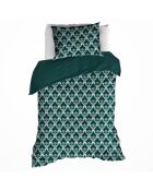 Parure housse de couette Rococo lagon