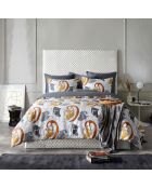 Parure housse de couette Anastasia jaune