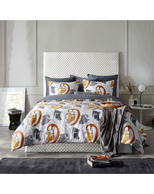 Parure housse de couette Anastasia jaune